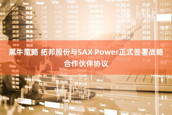 黑牛策略 拓邦股份与SAX Power正式签署战略合作伙伴协议