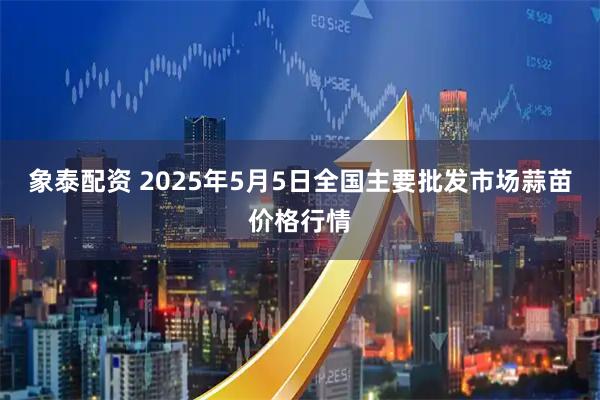 象泰配资 2025年5月5日全国主要批发市场蒜苗价格行情
