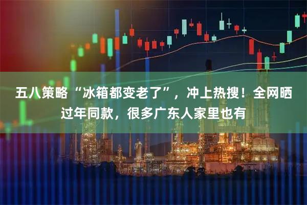 五八策略 “冰箱都变老了”，冲上热搜！全网晒过年同款，很多广东人家里也有